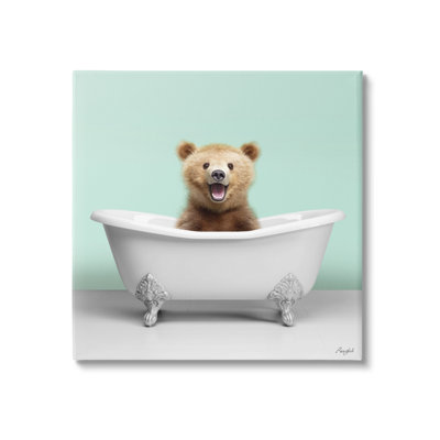 Ourson dans la baignoire par Roozbeh