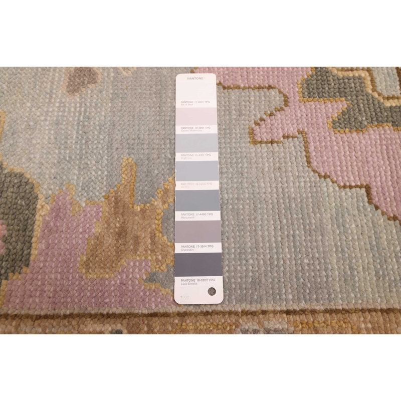 Tapis moderne gris Oushak 7 pi 11 po x 9 pi 11 po