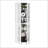 Corner Curio Cabinet With 4 Adjustable Tempered Glass Shelves And Lighting System, Solid Wood Legs, Acrylic Mirrored Back Panel-1908230431