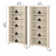 Salinas Tall 5 Shelf Bookcase - Set Of 2