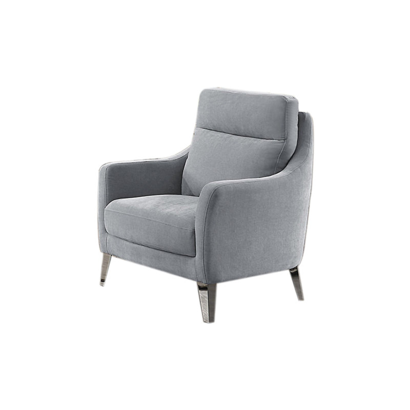 Chaise # 5725 gris Diana, Velvet argent