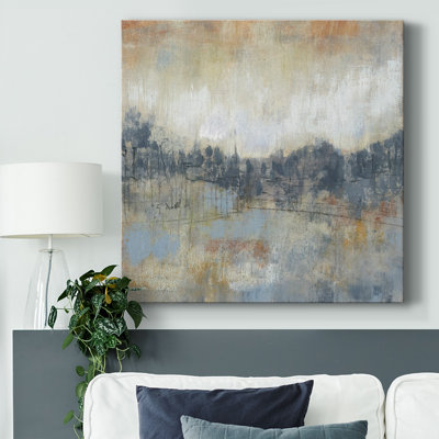 Cool Grey Horizon I-Gallery Wrapped Canvas