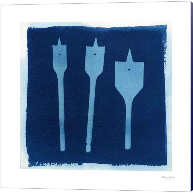 "Cyanorphos" par Nancy Green, art sur toile (ensemble de 3)