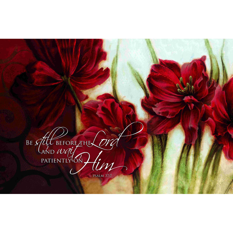 «Be Still Flowers», impression sur toile tendue, H 8 po x l 12 po