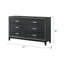 Weathered Black Finish Dresser-123651018