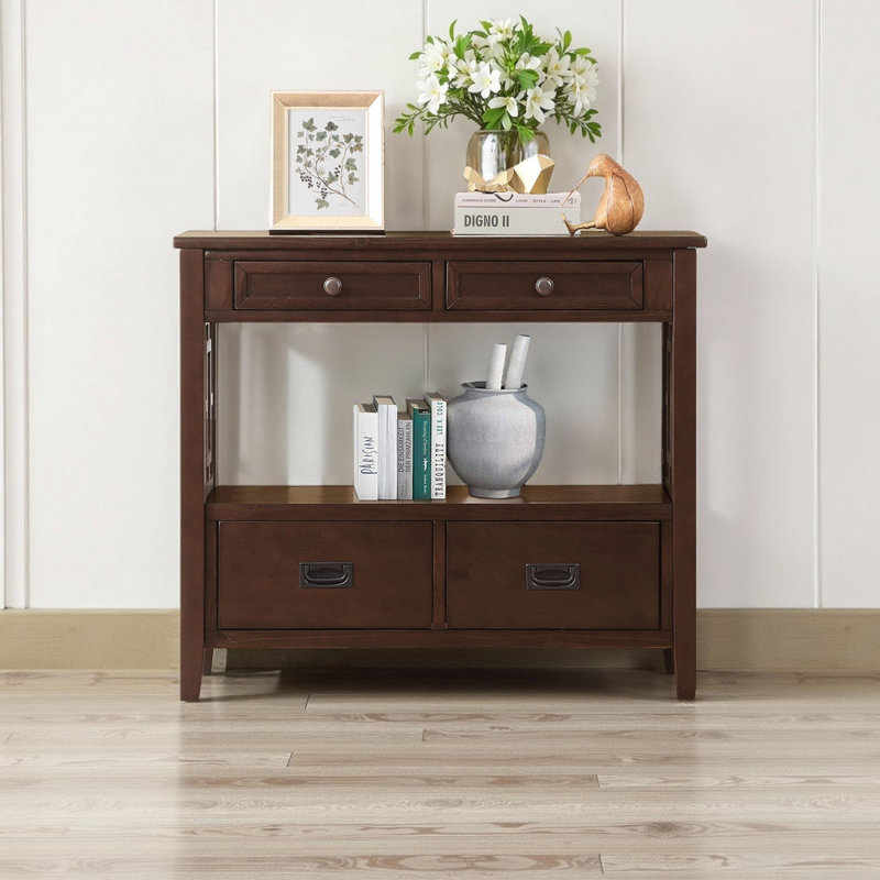 Bonnay 4 - Drawer End Table, Espresso