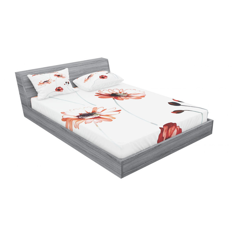Microfiber Sheet Set, Queen Sheet Set + Fitted Sheet + 2 Pillowcases