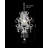Transitional 1-Light Chrome Chandelier With Clear Crystals