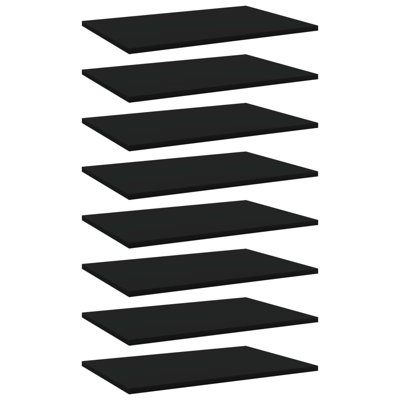 Bookshelf Boards 8 pcs Engineered Wood