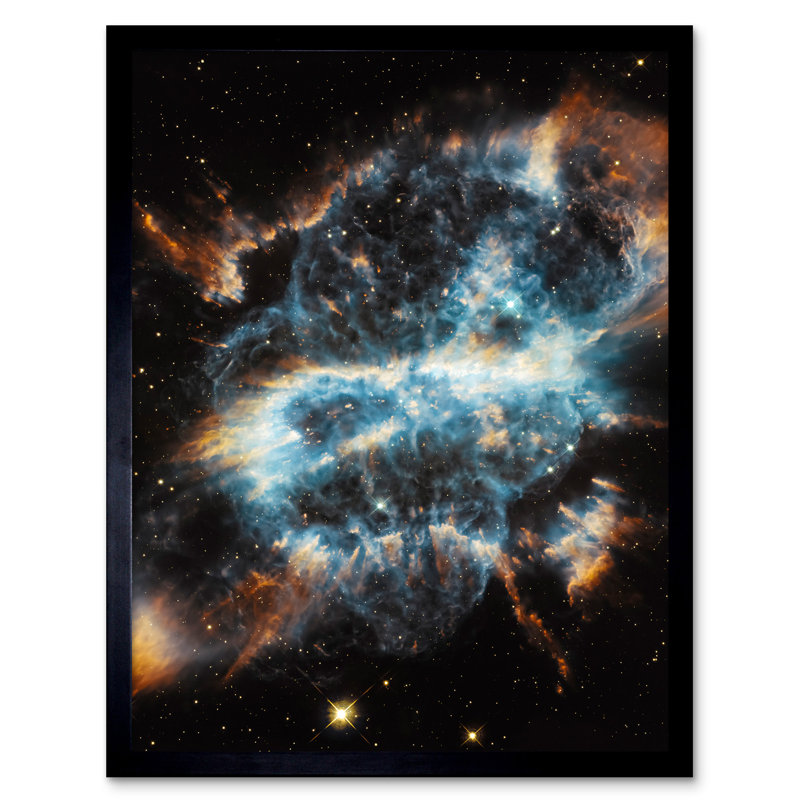 Hubble Space Planetary Nebula NGC5189 Glowing Gas Clouds - Single Picture Frame Print