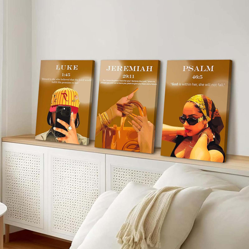 3 Piece Wrapped Canvas Wall Art
