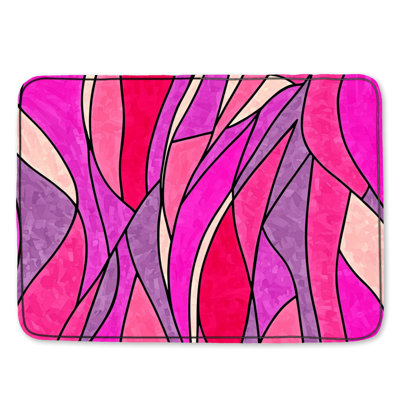 Tapis de salle de bain abstrait