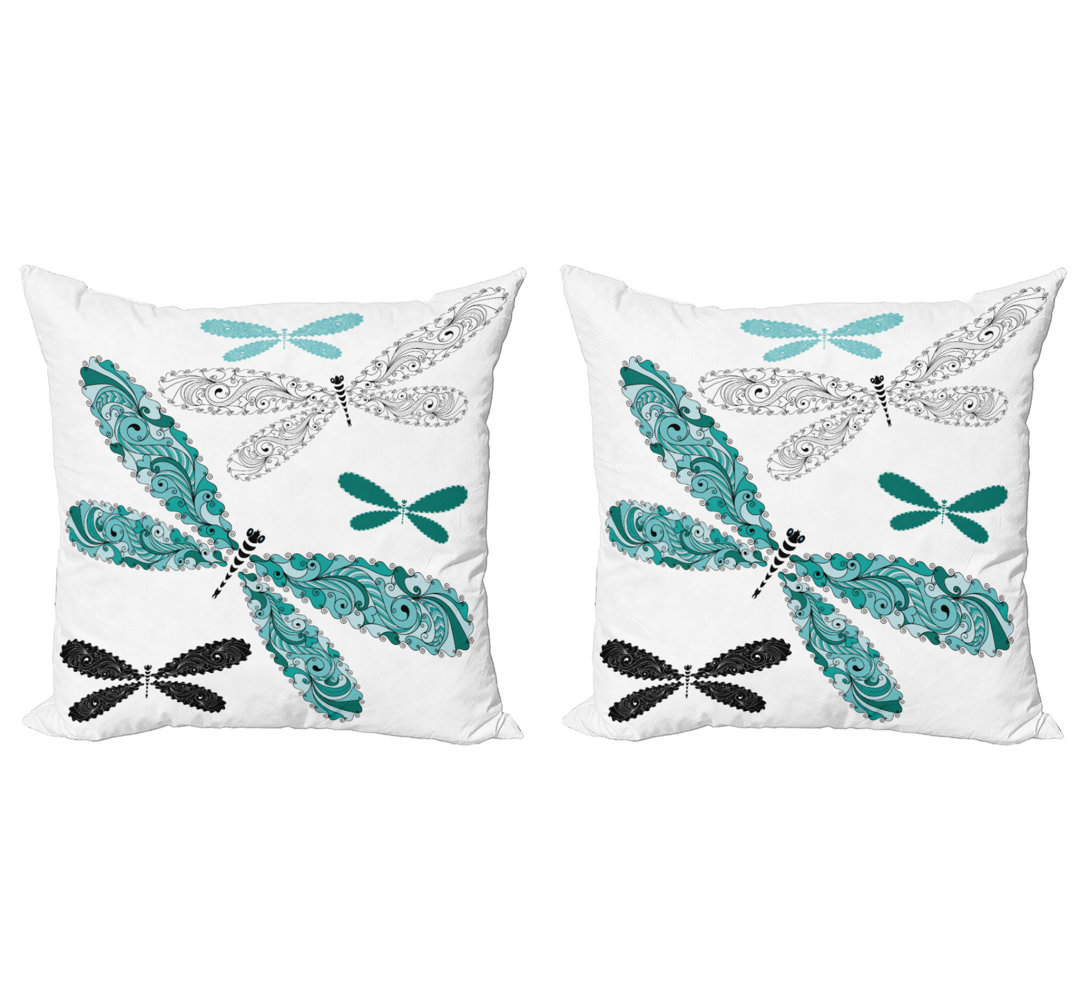 Square Pillow Cover (Set of 2) Ambesonne 
