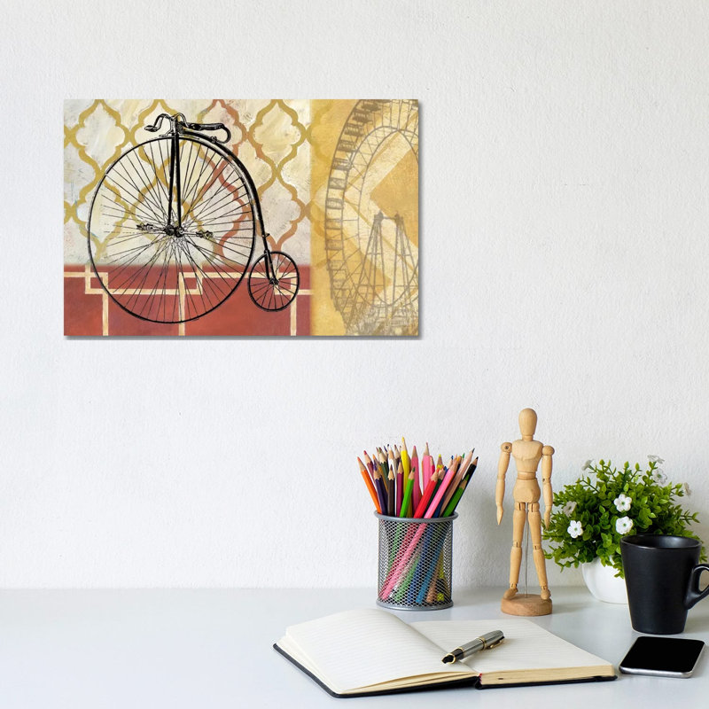 Cyclisme IV by Nan - Print on Canvas, Wrapped Canvas, 20.32 cm H x 30.48 cm W