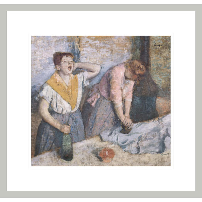 «The Laundresses» par Edgar Degas, impression giclée encadrée, H 17,75 po x l 18,56 po