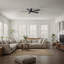 60" Irene 5-Blade Hugger Ceiling Fan with Wall Remote-1087667391-1087667376-1087667335