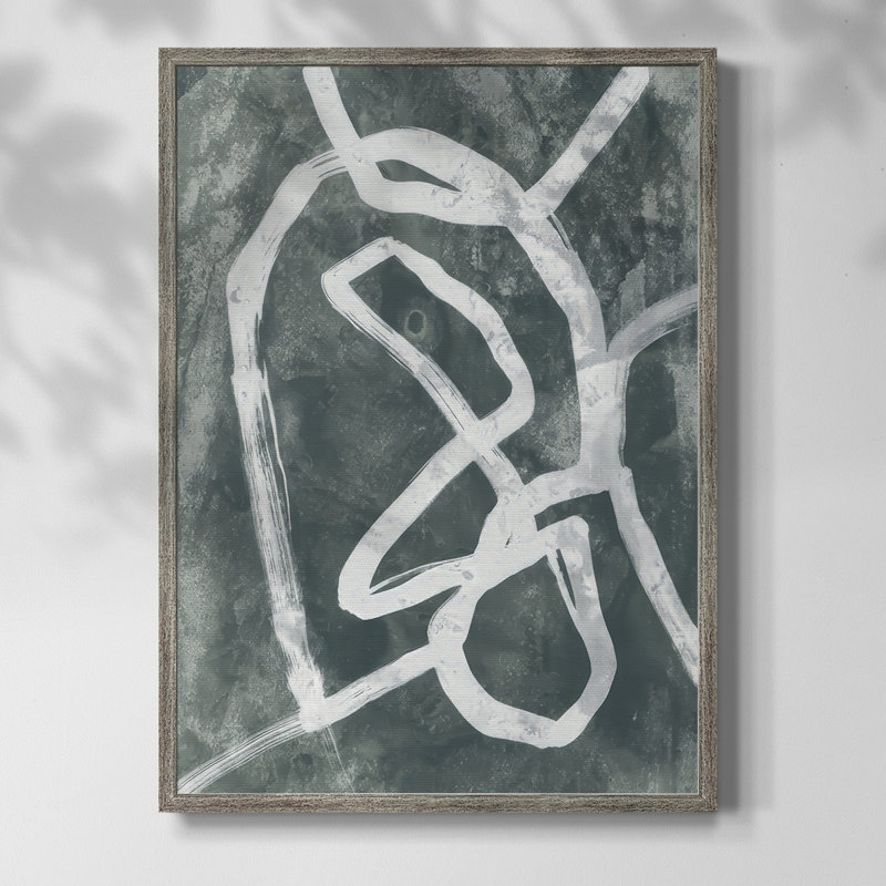 Chalk Line II Framed Print - Solid Wood, 11" H x 9" W