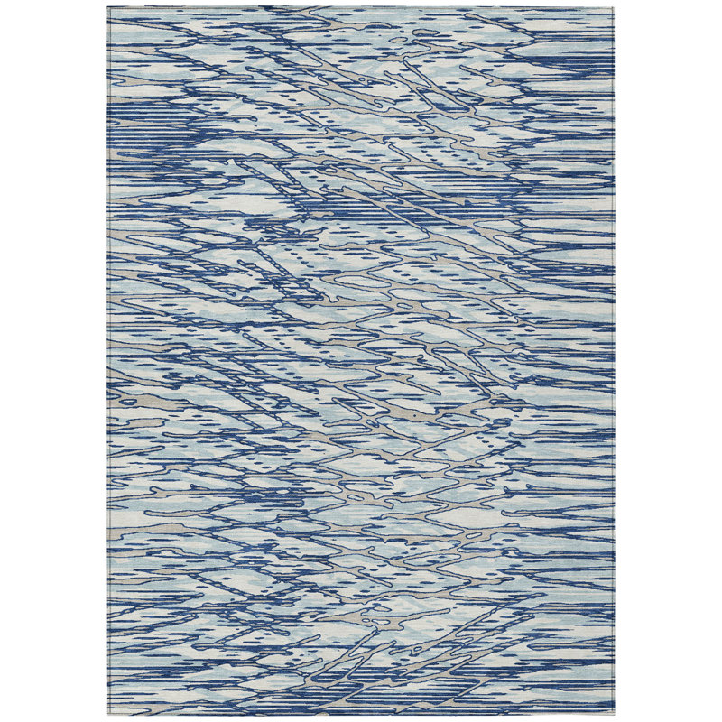 Machine Washable Indoor/Outdoor Chantille ACN2771 Modern Rug, Baltic, 9' x 12'