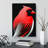 CAN-V0523-351X Cardinal Bird Abstract - Wrapped Canvas Print-2027726559