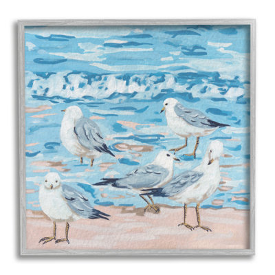 Mouettes sur la plage par Melissa Wang