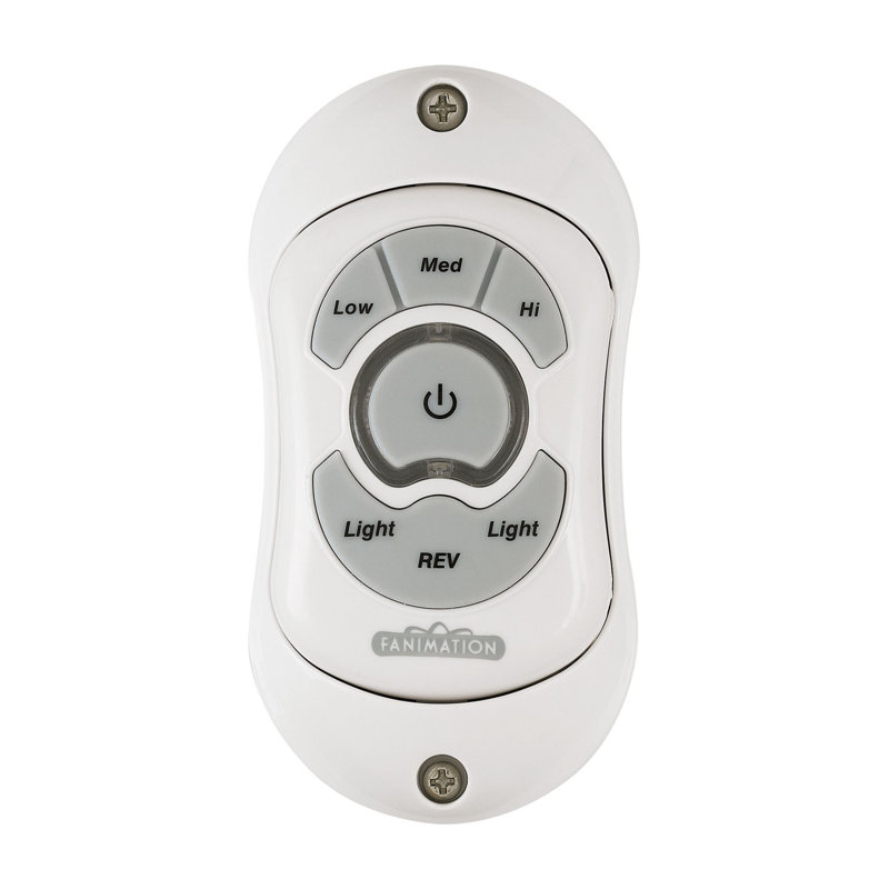 Reversible Fan and Light Ceiling Fan Remote, White