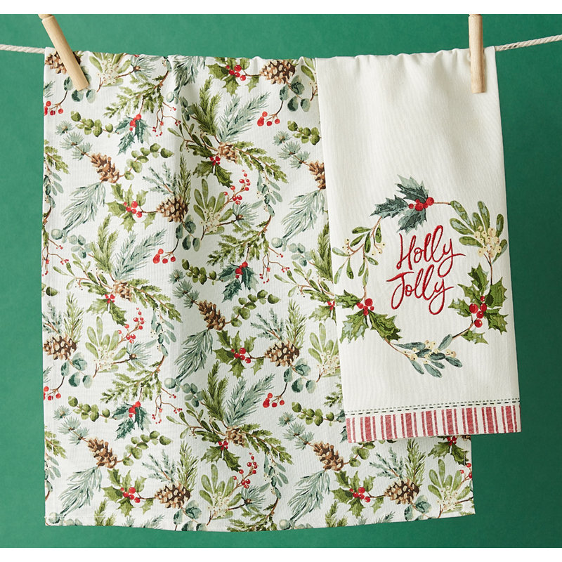  Holly Jolly Dishtowel Set/2