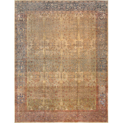 Agra Hand Knotted Wool Oriental Area Rug