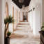 Parma Star and Cross 6" Terracotta Look Porcelain Floor and Wall Tile   -574228130