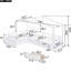 Lit plateforme simple avec 3 tiroirs de rangement blancs et de taille fascinante, solides et confortables-1430592742