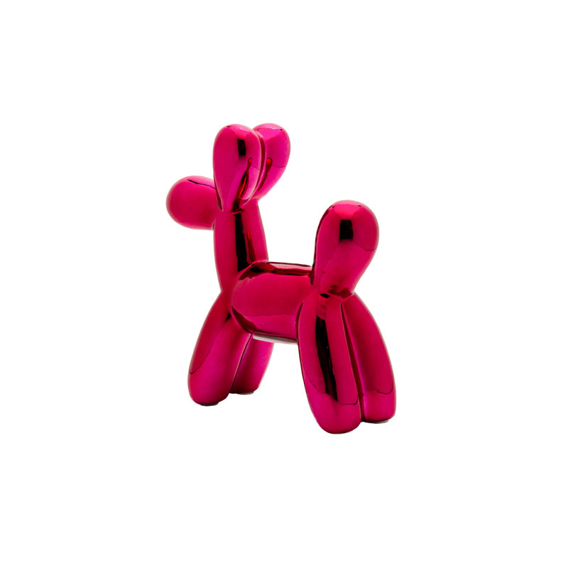 Plus Ceramic Dog Piggy Bank, 7.5" H x 2" W x 7.5" D, Plum