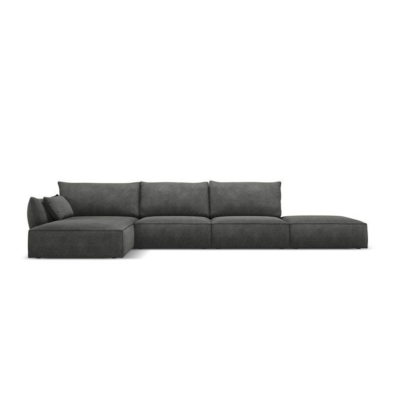 Lener 5 Seater Corner Sofa , Dark Grey