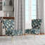 Chaise d'appoint rembourrée Teal & Ivory