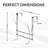 Over The Door Hook Rack with 4 Ball Ends-114883999