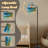  Arc Floor Lamp Teahatea Fakarava French Polynesia Atoll Beach Tall Modern Standing Lamp LED Adjustable Linen Lampshade 3 Color Temperatures