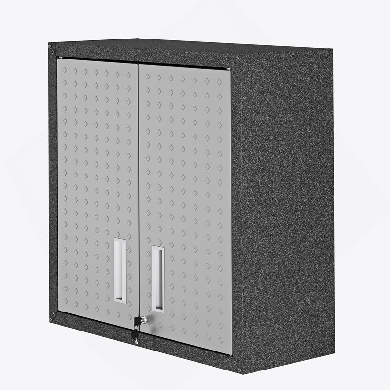 Armoire décorative, armoire de garage avec 2 portes et 1 tablette réglable