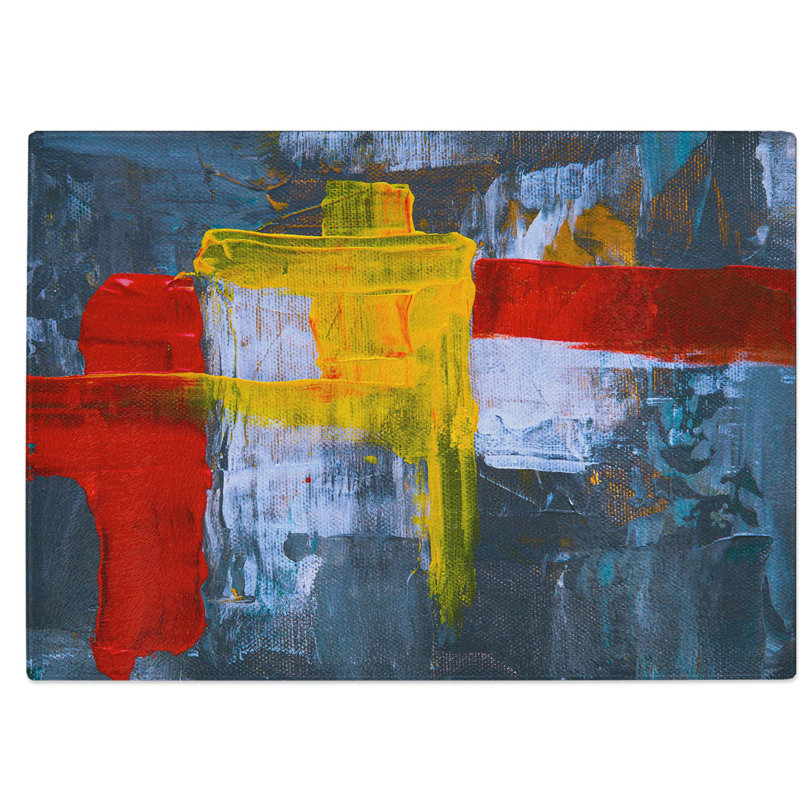 Tempered Glass Art Painting Vol.320 Chopping Board, 39 cm W x 28.5 cm L