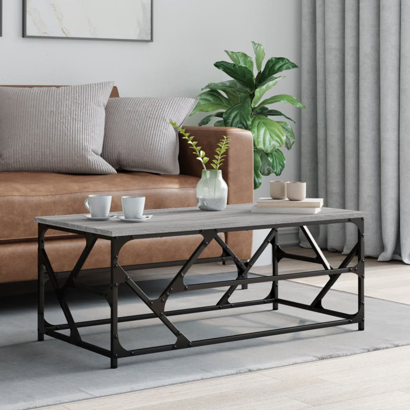Bourdeilles Four Leg Coffee Table, Grey Sonoma