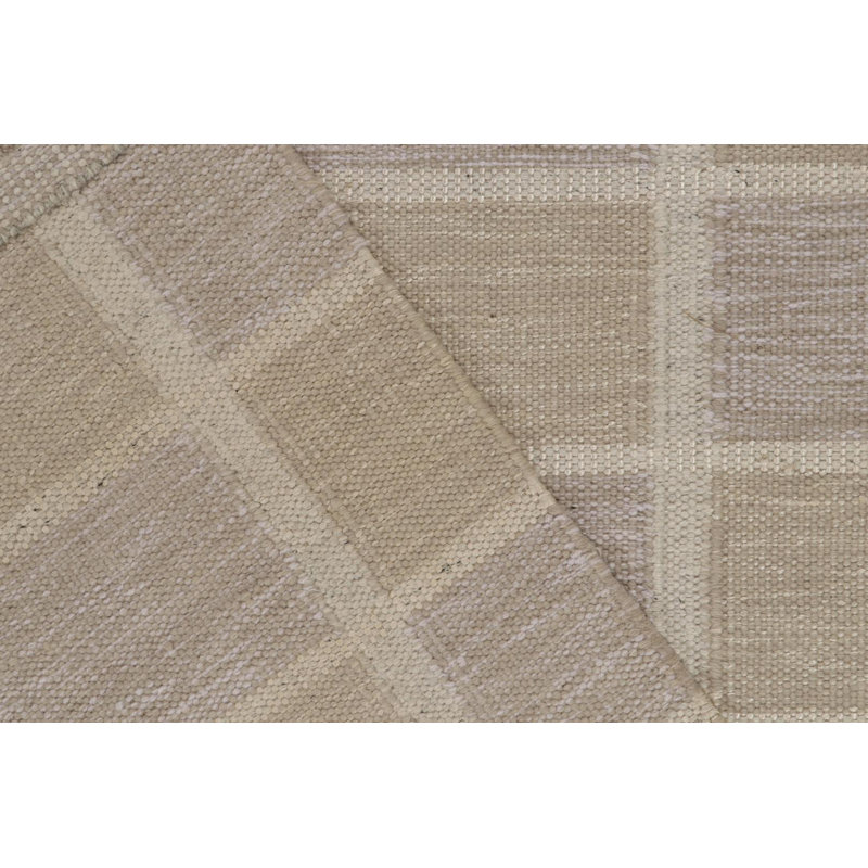 Scandinavian Wool Geometric Area Rug, Rectangle 5' x 8'