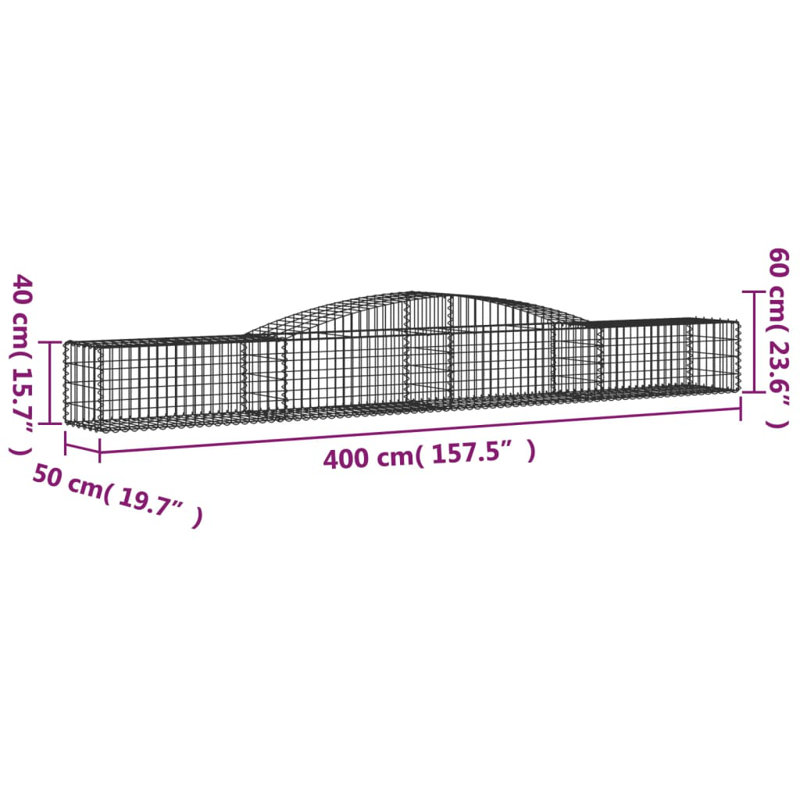 Atis 400 cm W Fence Panels Fencing, 60cm H x 400cm W x 50cm D