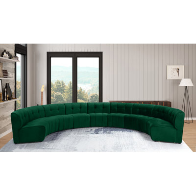 Jedson Velvet Sectional Symmetrical