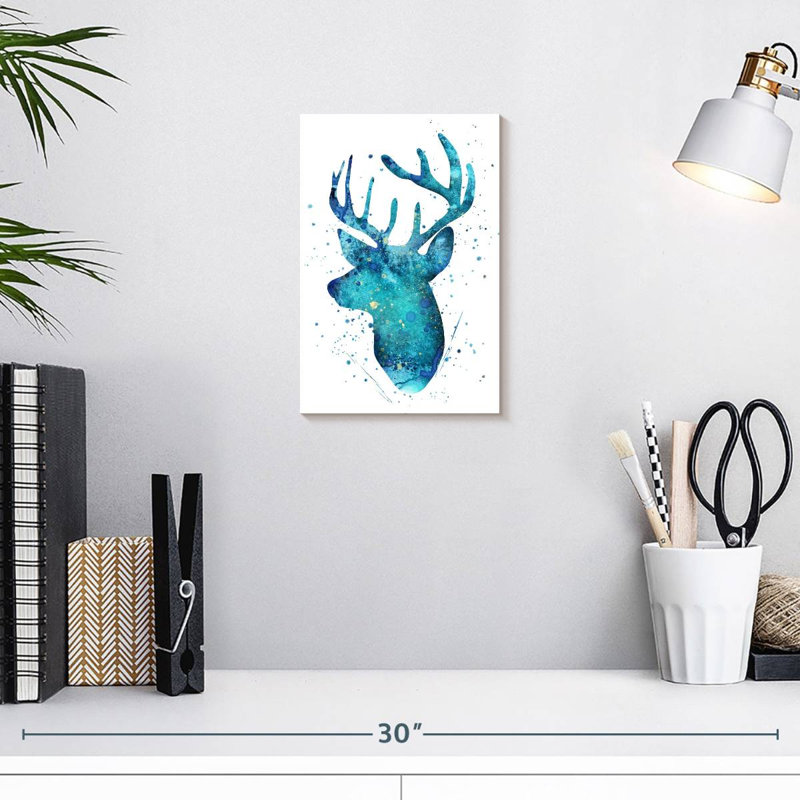 Brampt Turquoise Deer, 12" H x 8" W
