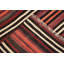 Tapis rayé kilim 5 x 8 avec tons terreux