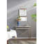Miroir d'appoint 18 "x 18" argent vieilli - Miroir mural rétro