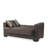 PrimeNest NimbusFlow Collection Upholstered Convertible Loveseat with Storage