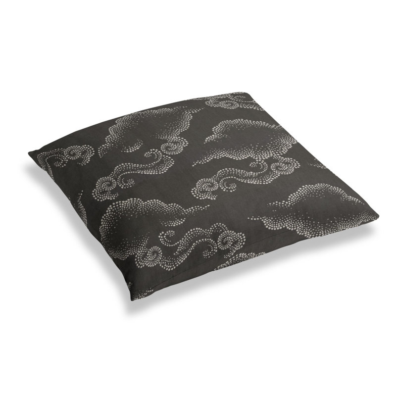 Cloudburst Square Pillow Cover & Insert, Graphite