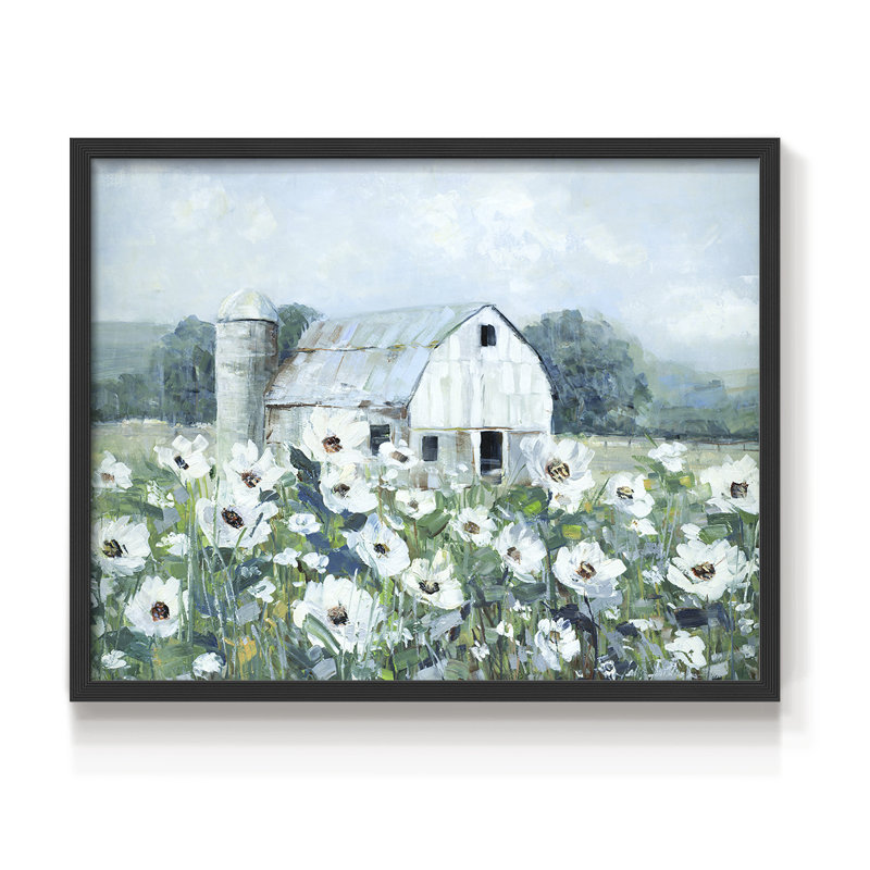 Dream Fields -Framed Print - Restickable, H 22 po x l 28 po, Noir, noir, noir, noir