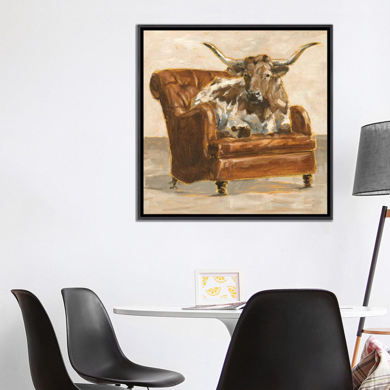 «Refined Comfort I» par Ethan Harper - reproduction d'art, H 37 po x l 37 po x P 1,5 po, Pas de tapis
