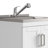 Kyle 24"W Utility Sink & Laundry Cabinet with Pull-Out Faucet and Stainless Steel Sink, White