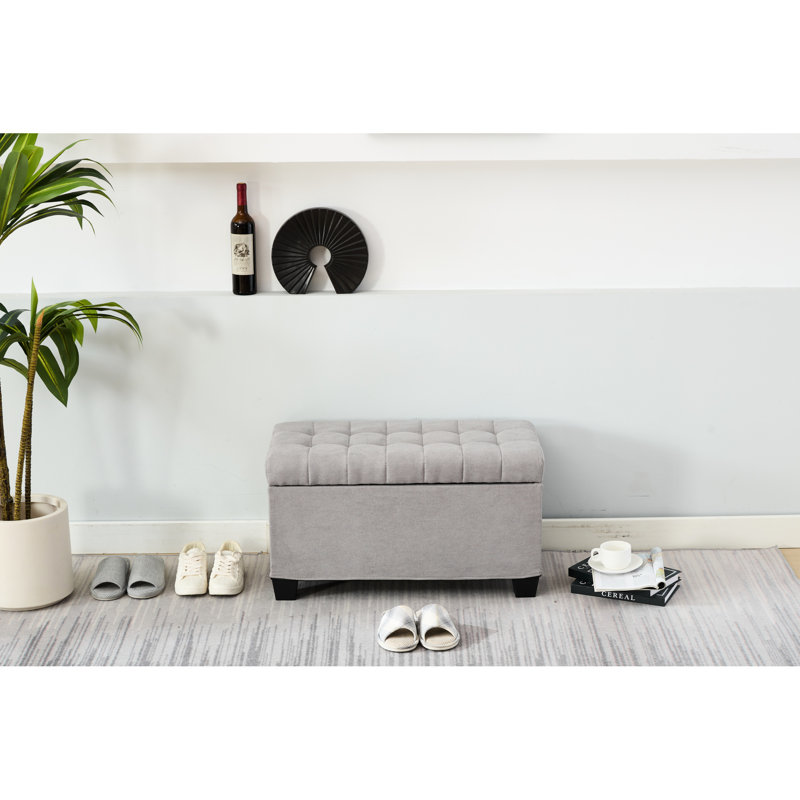 Storage Chest For Home - Grey, 16.1 X 29.9 15.7 Inches, Space Saving Solution Versatile Living Room Table With 16 30 Functional