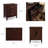 With Drawer, Door With USB-C Fast Charging Station And AC/USB Outlet, 2-Pack, Chocolate Cherry